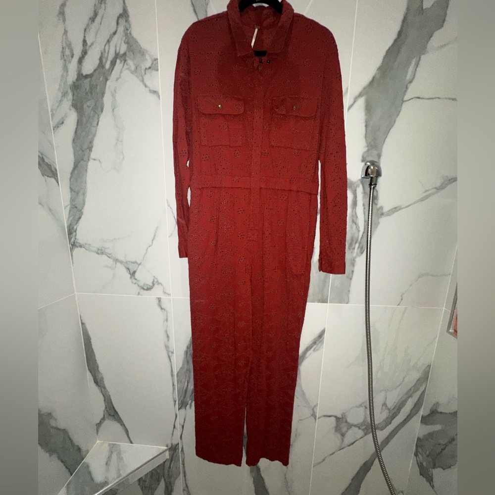 Free People Eyelet Jumpsuit